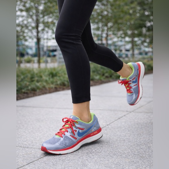 Nike Dual Fusion Running Shoes Silver Red Volt Women’s Size 8 - Picture 12 of 12